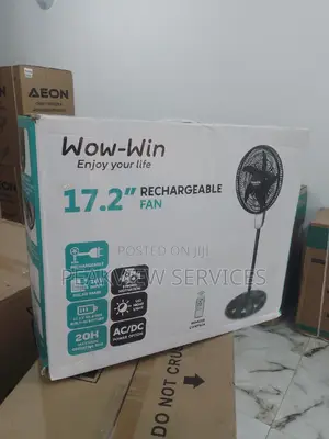 Photo - Fast Selling Wow Win (17.2) Inches Rechargeable Fan
