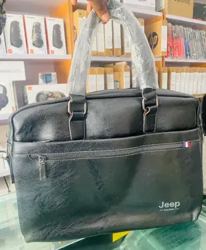 Jeep Leather Laptop Bag