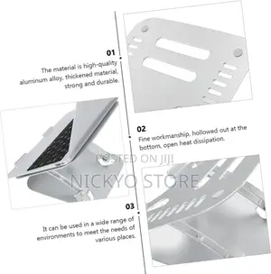 Portable Aluminum Computer Tablet Notebook Holder
