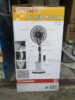 Qasa Ac/Dc Mist Fan 16 Inches