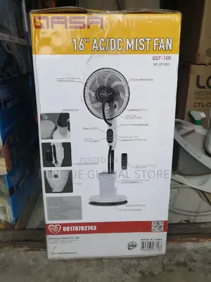 Qasa Ac/Dc Mist Fan 16 Inches