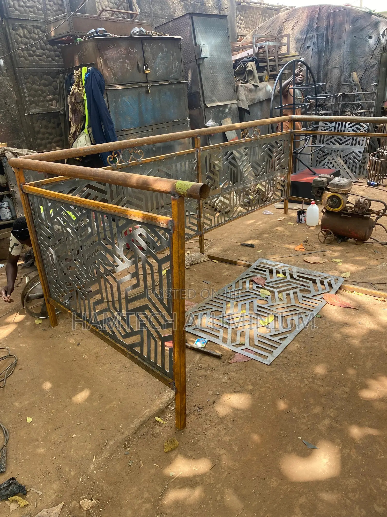 Laser Cutting Iron Handrail