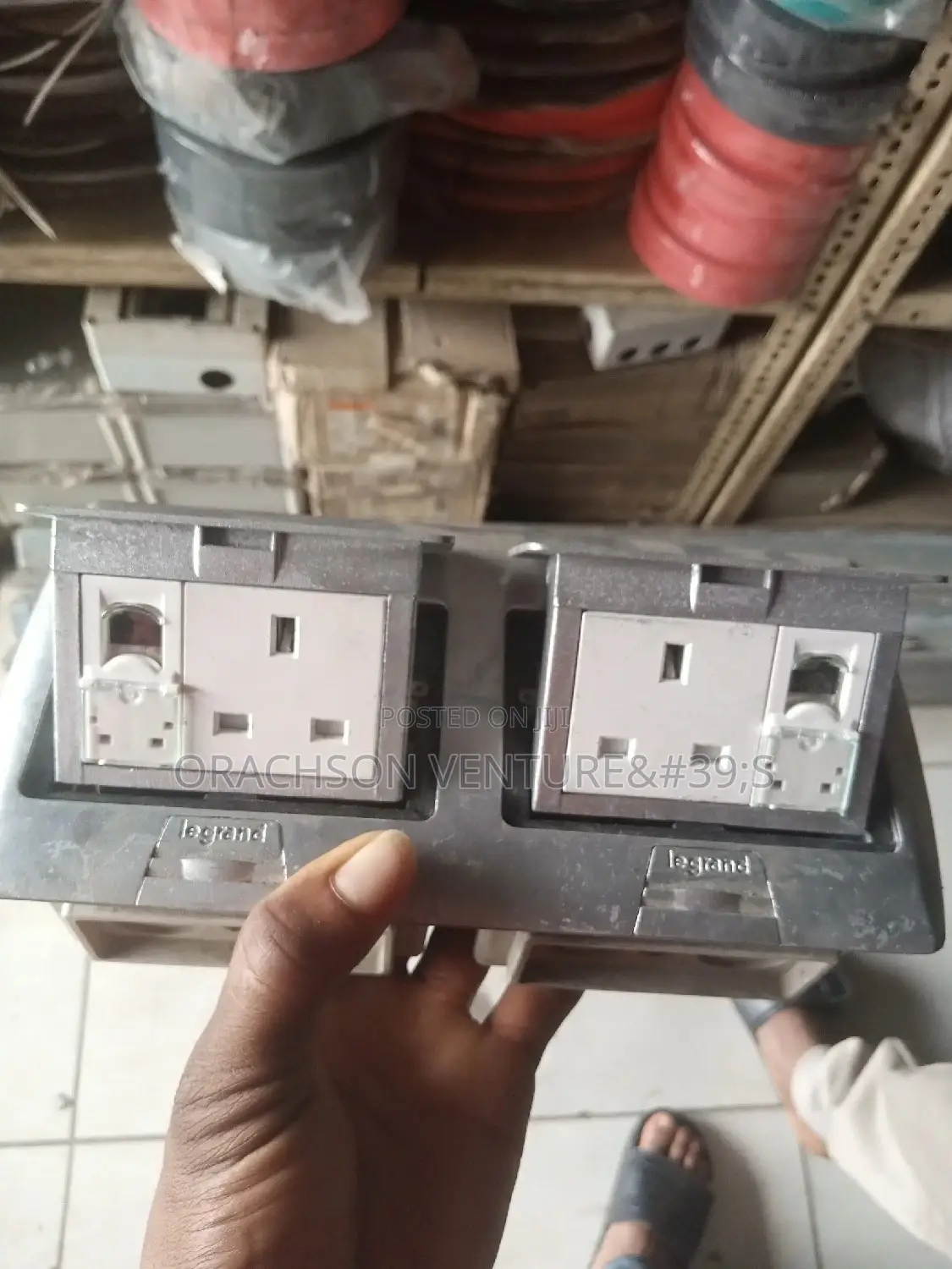 Double Floor Socket Coral