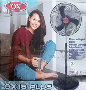 Ox - Plus Standing Fan 18" Plastic Blade