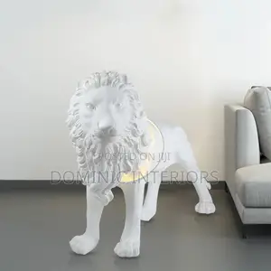 Lion Sculpture Floor Lamp