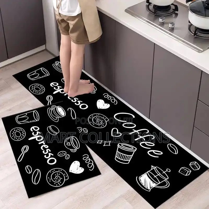 Big Size 2pcs Absorbent Kitchen Runner 3.5mm Thickness