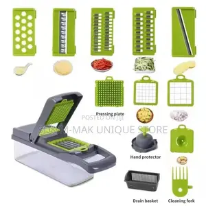 Vegetable Dicer and Slicer With Multiple Shapes