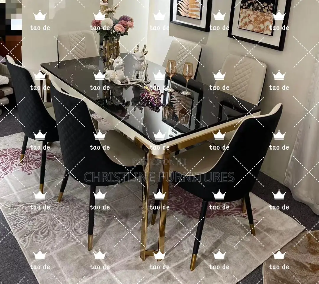 Quality Marble Top Dining Table Set