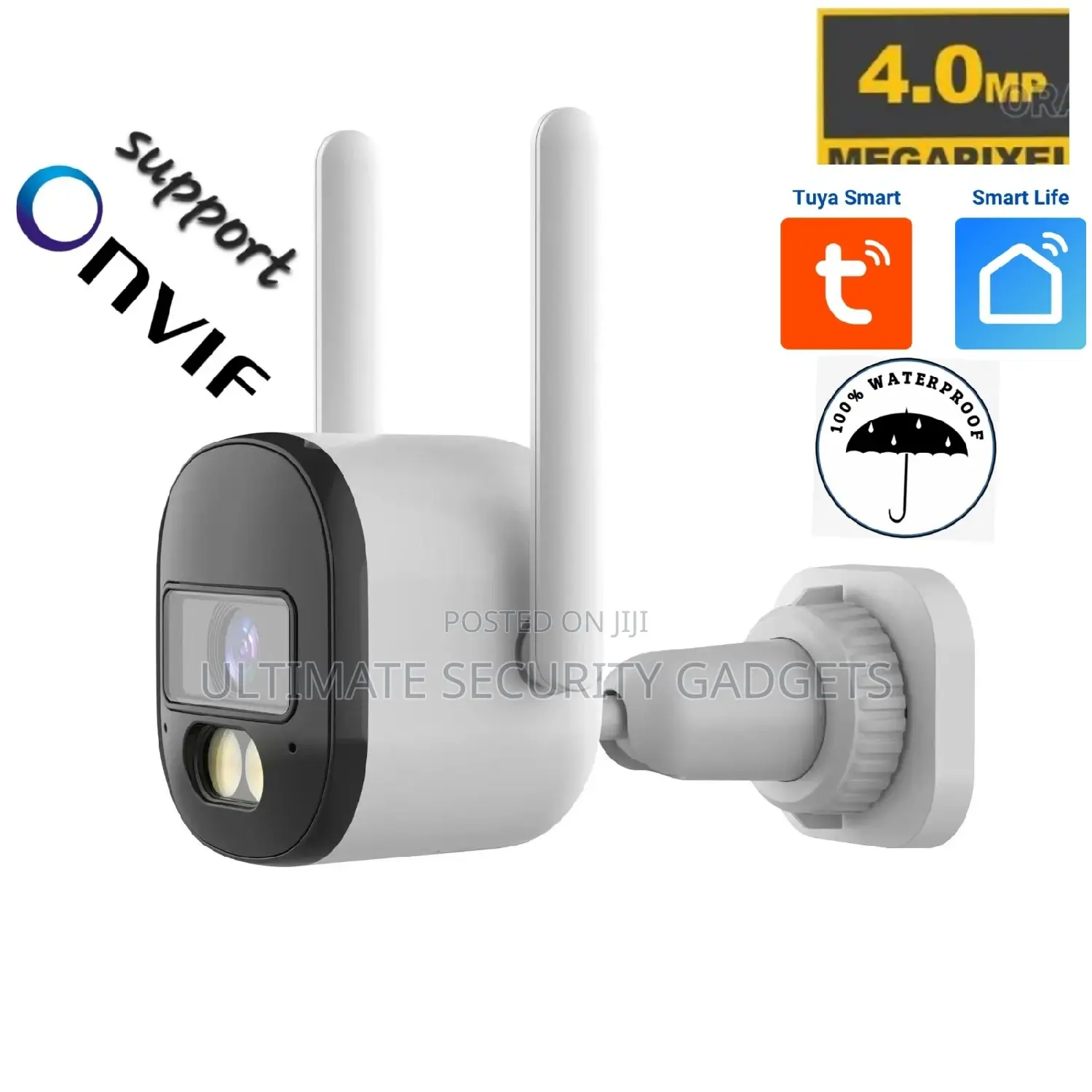 Wi-Fi Tuya Smart Mini Bullet Waterproof Hd Camera. 4mp