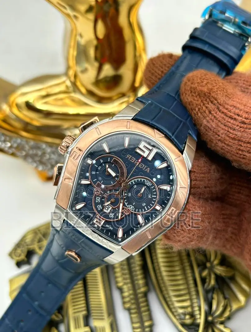 Original Aigner Leather Strap Watch Available in Store