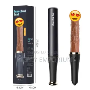 2in1 Dildo Vibrator Baseball Bat Shaped. Thrusting, Heating