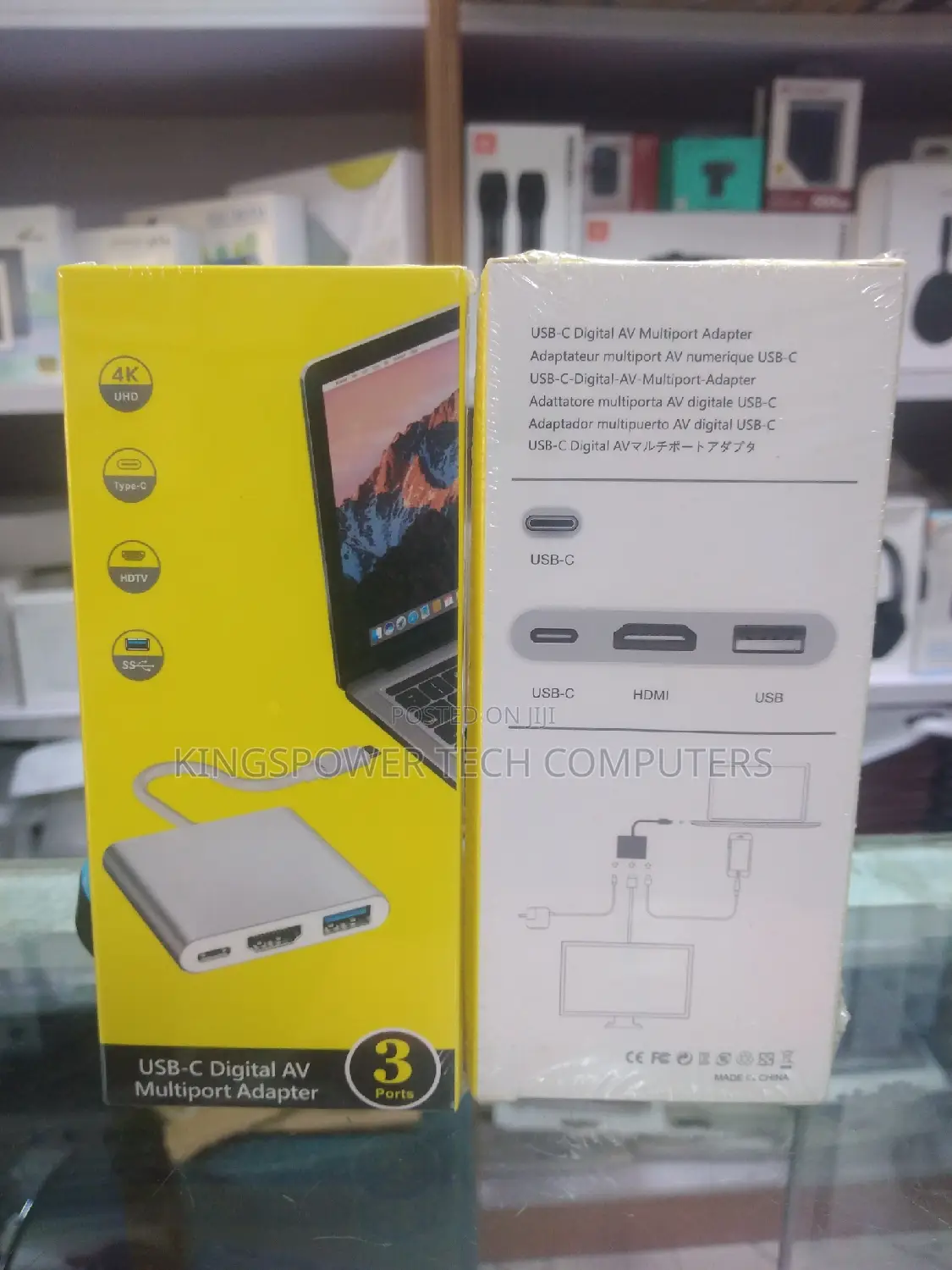 3 Ports Type C Converter