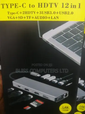 Type C to HDTV 12 in 1 Multifunctional Usb Hub Adapter