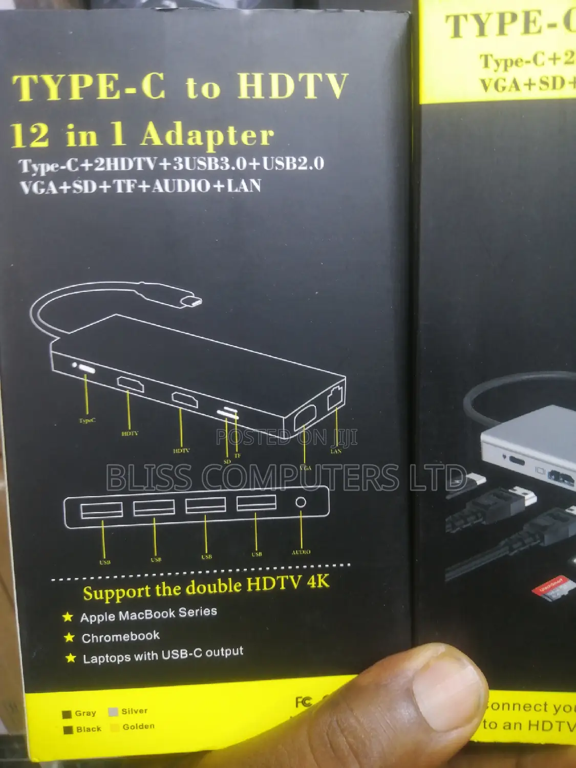Type C to HDTV 12 in 1 Multifunctional Usb Hub Adapter
