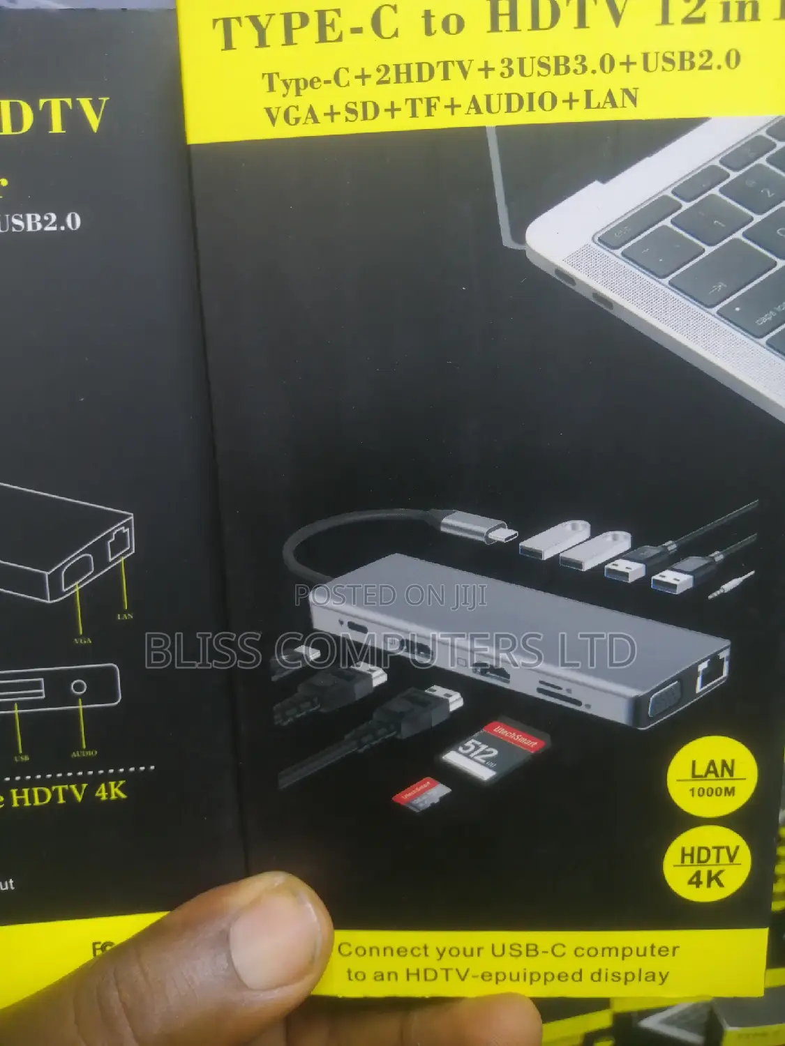 Type C to HDTV 12 in 1 Multifunctional Usb Hub Adapter