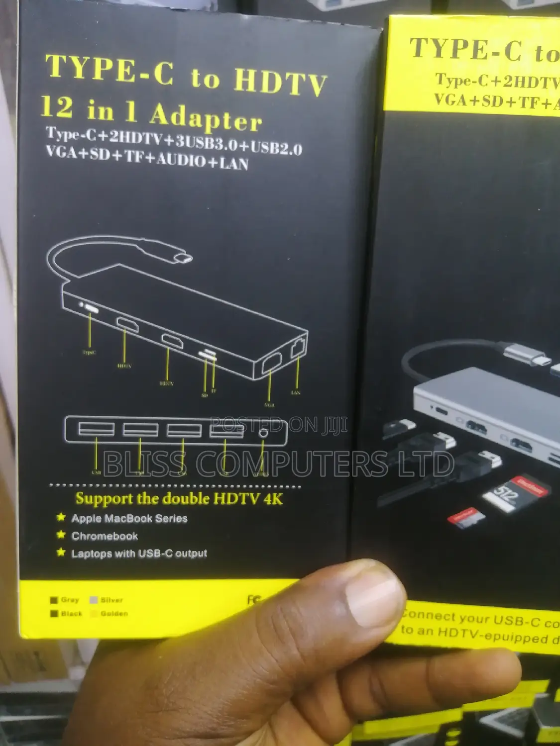 Type C to HDTV 12 in 1 Multifunctional Usb Hub Adapter