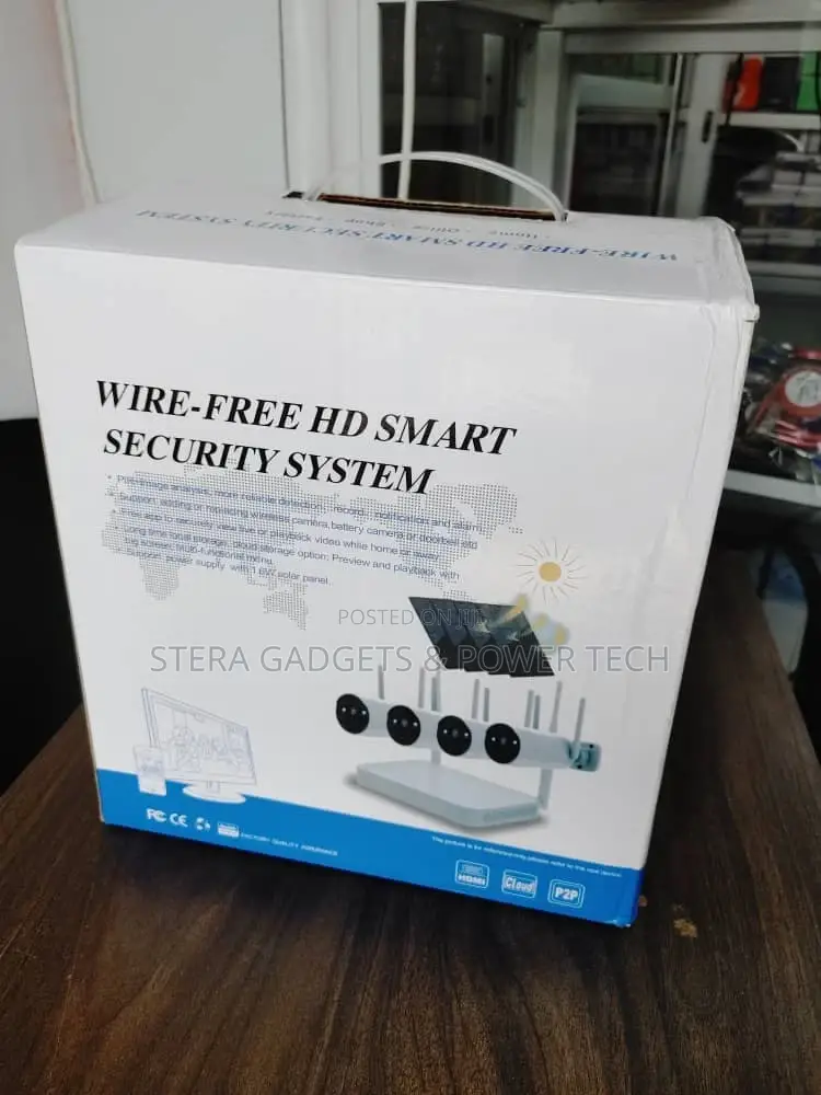 4 Kit WIFI Solar Camera With NVR