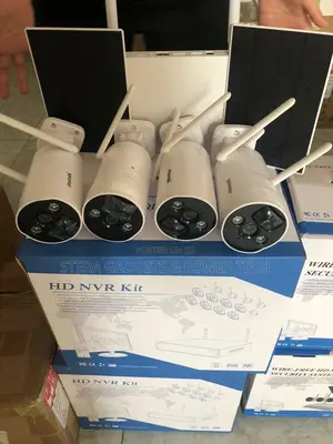 4 Kit WIFI Solar Camera With NVR