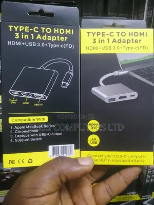Type C To Hdmi 3in1 Adapter