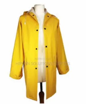 Unisex-adult Raincoat With Removable Hood (Yellow, Xxx-large