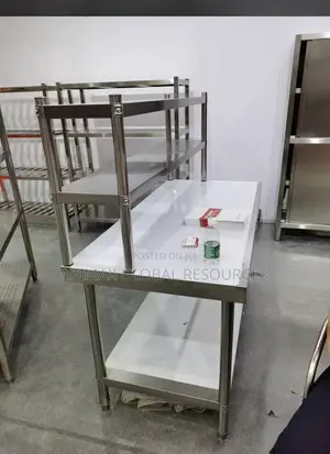 4ft,5ft Work Table With Upper Layer Shelf