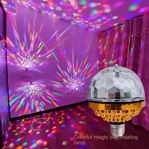 Disco Colourful Rotating Led Light Bulb -360° Auto Rotating