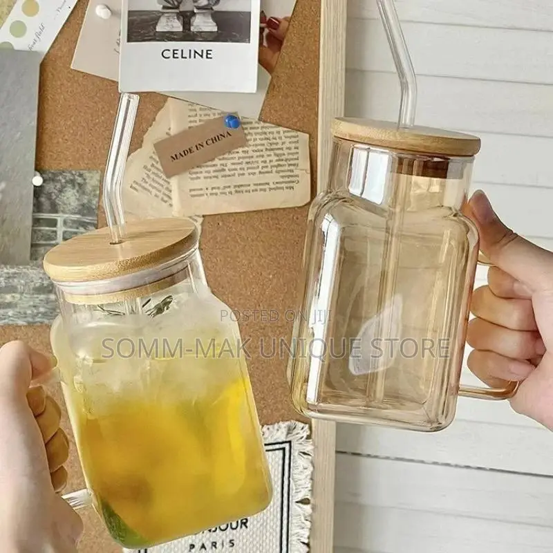 620ml Large Capacity Straw Cups Creative Coffee Cup