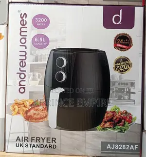 Andrew James Air Fryer Uk Standard 6.5l Deep Fryer -3200w