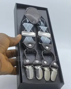 Classic Men's Unique Luxe Pattern Suspender