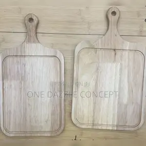 Square Wooden Pizza Board With Handle