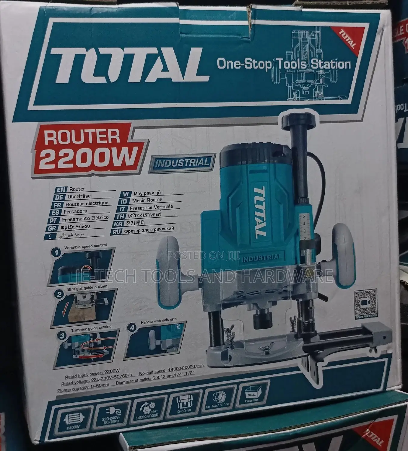 Total Electric Router
2200w