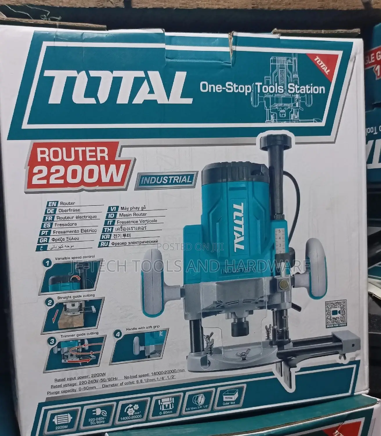 Total Electric Router
2200w