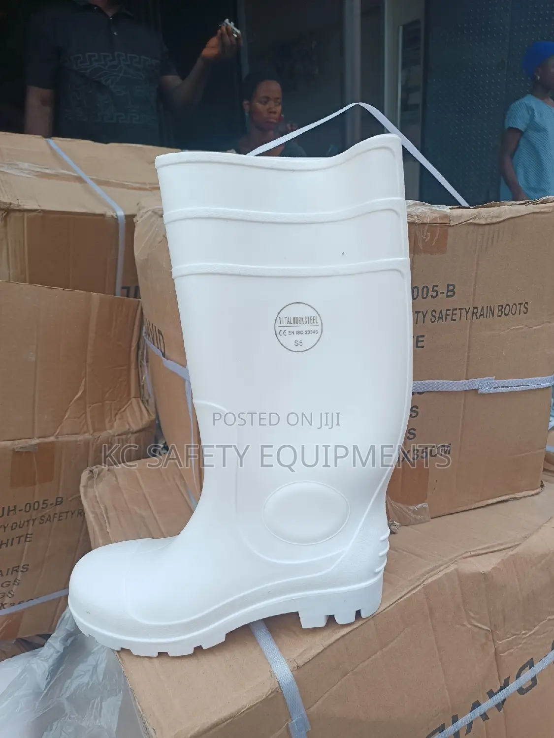 White Safety Rainboot