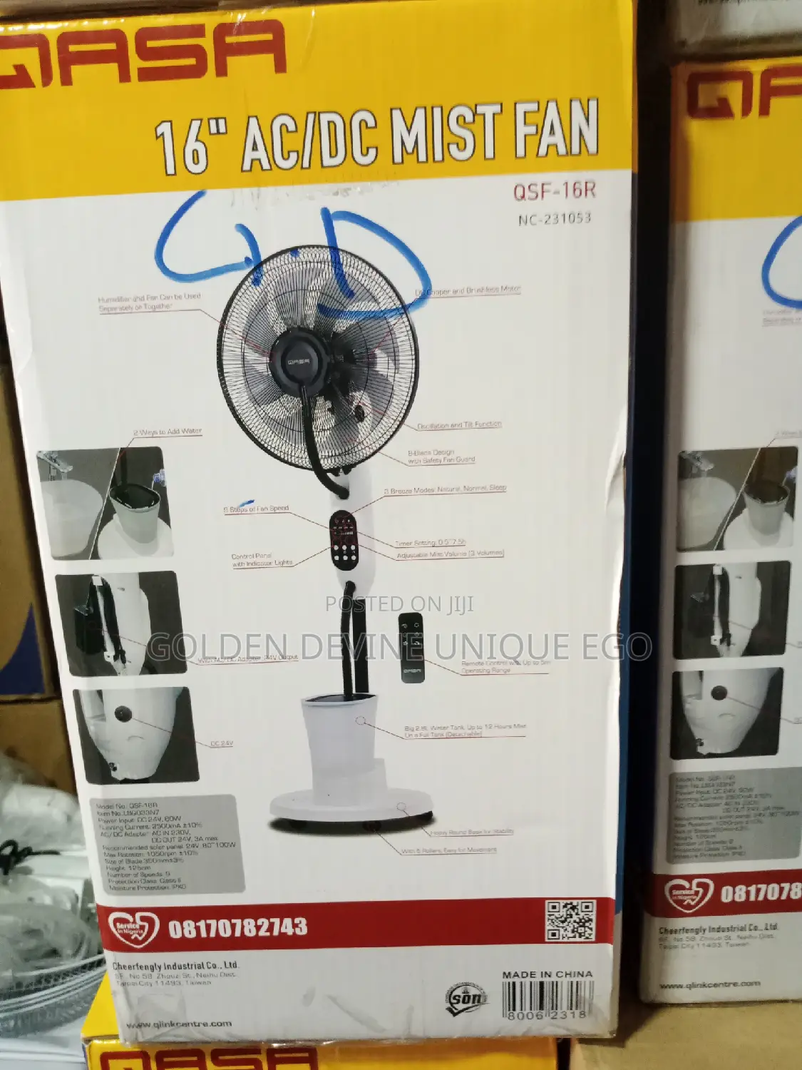 Ac/Dc Mist Fan