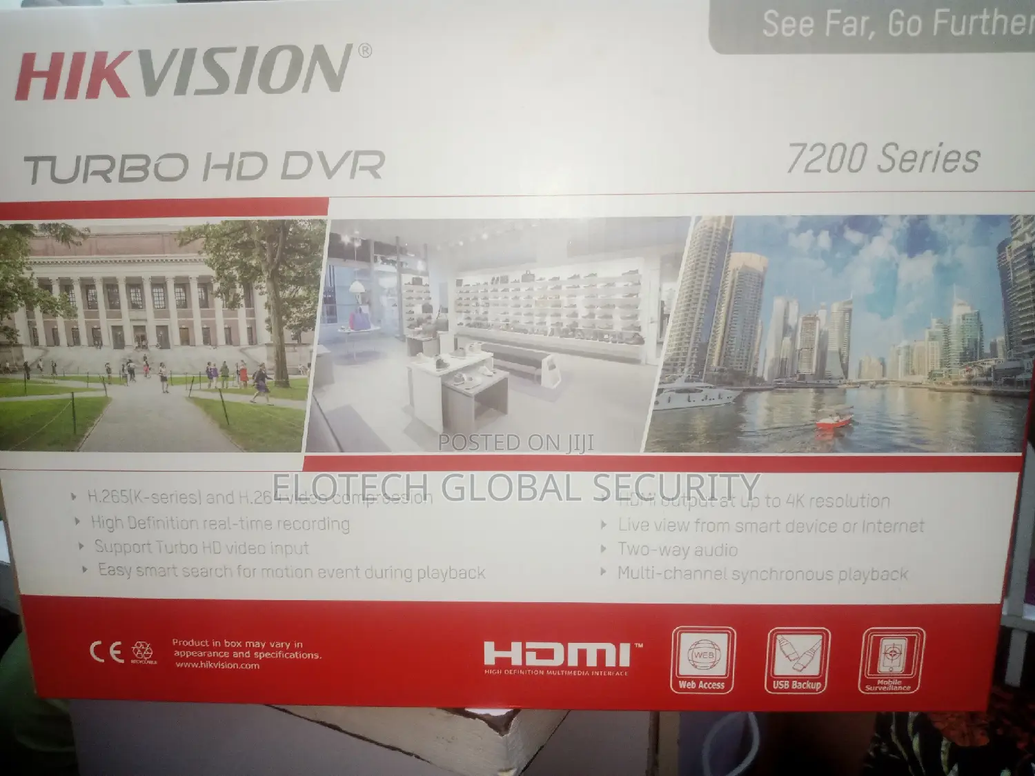 Hikvison 4channels DVR 2mp