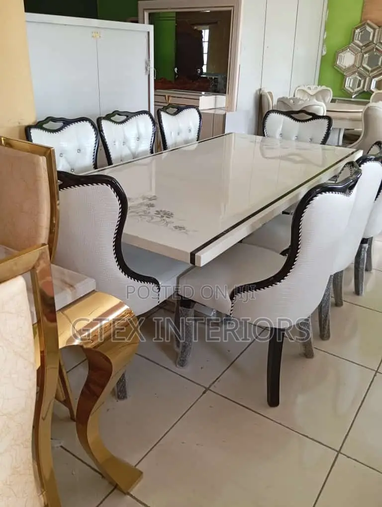 8 Seaters Marble Dinning Set