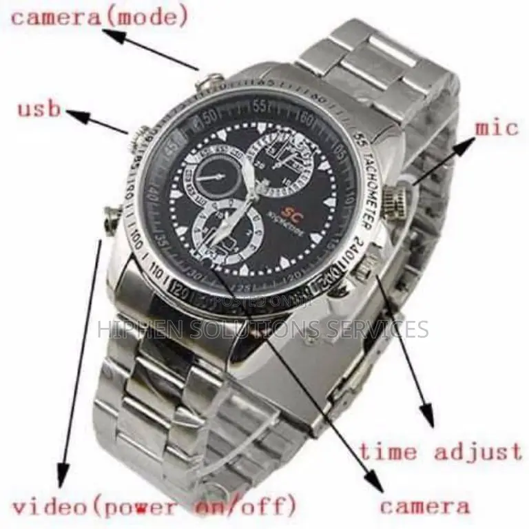 Recording Wearable Spy Watch Camera