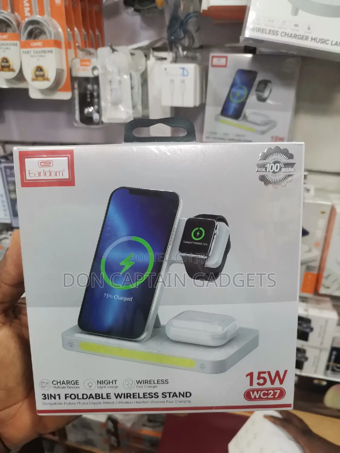 3in1 Foldable Wireless Charger 15W