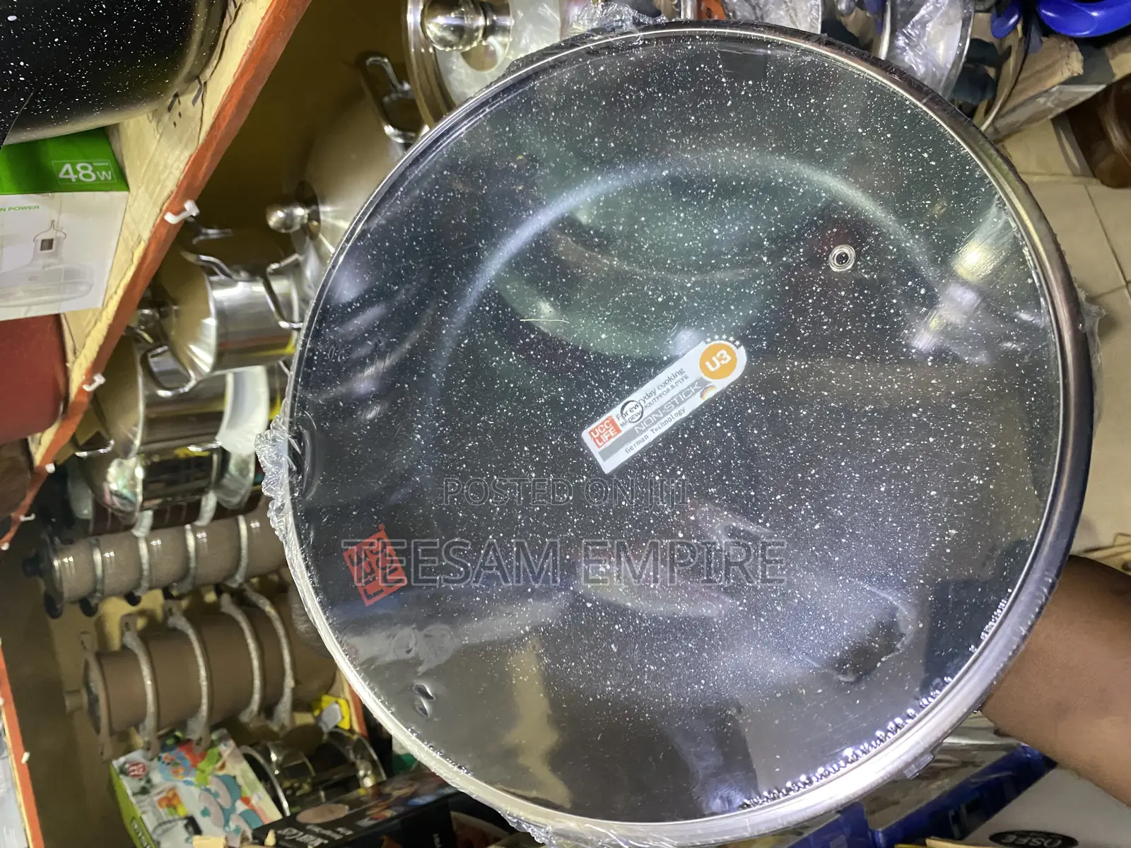 28cm Granite Frying Pan With Lid