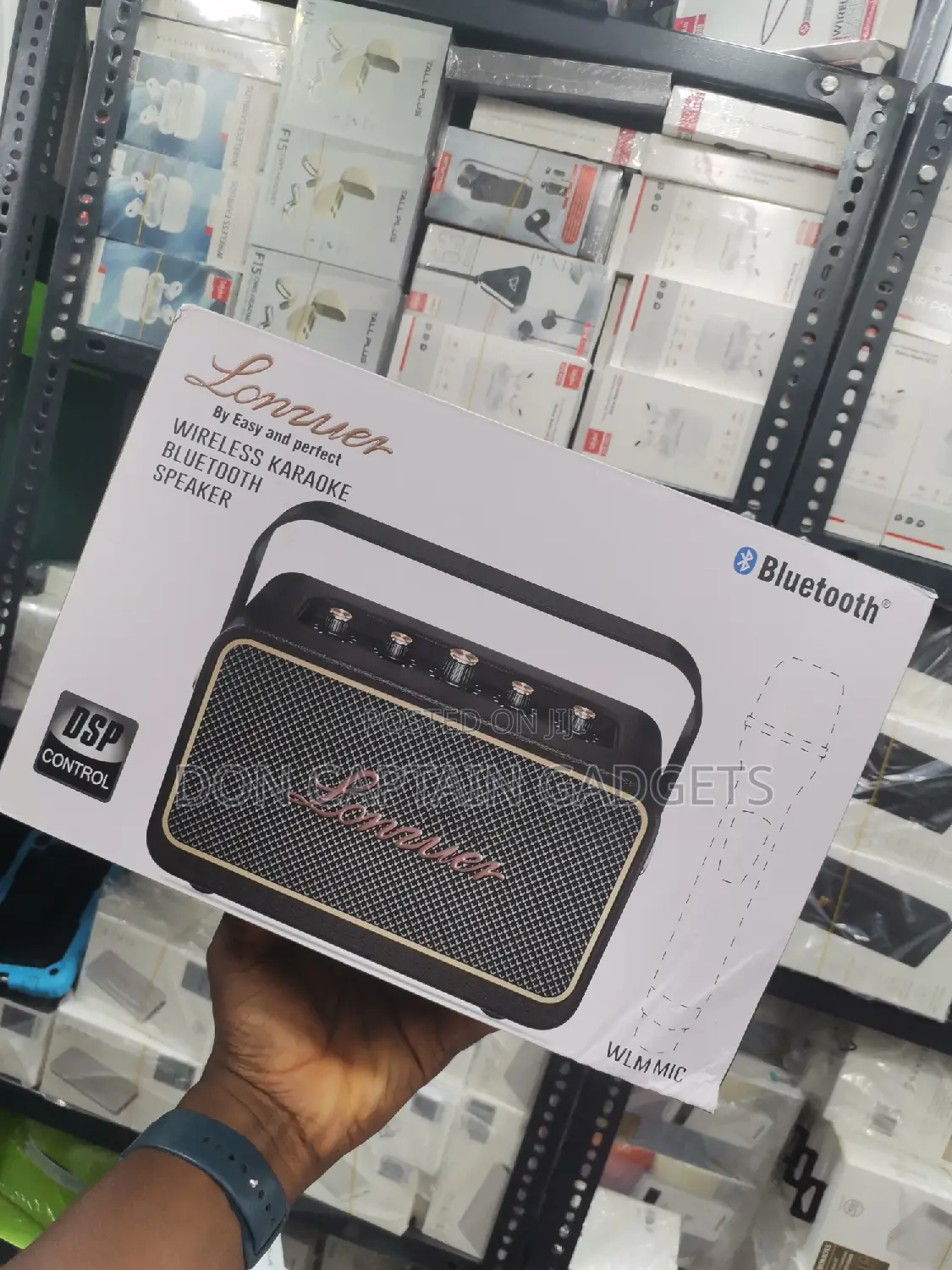 Lonzuer Wireless Karaoke Bluetooth Speaker With Microphone