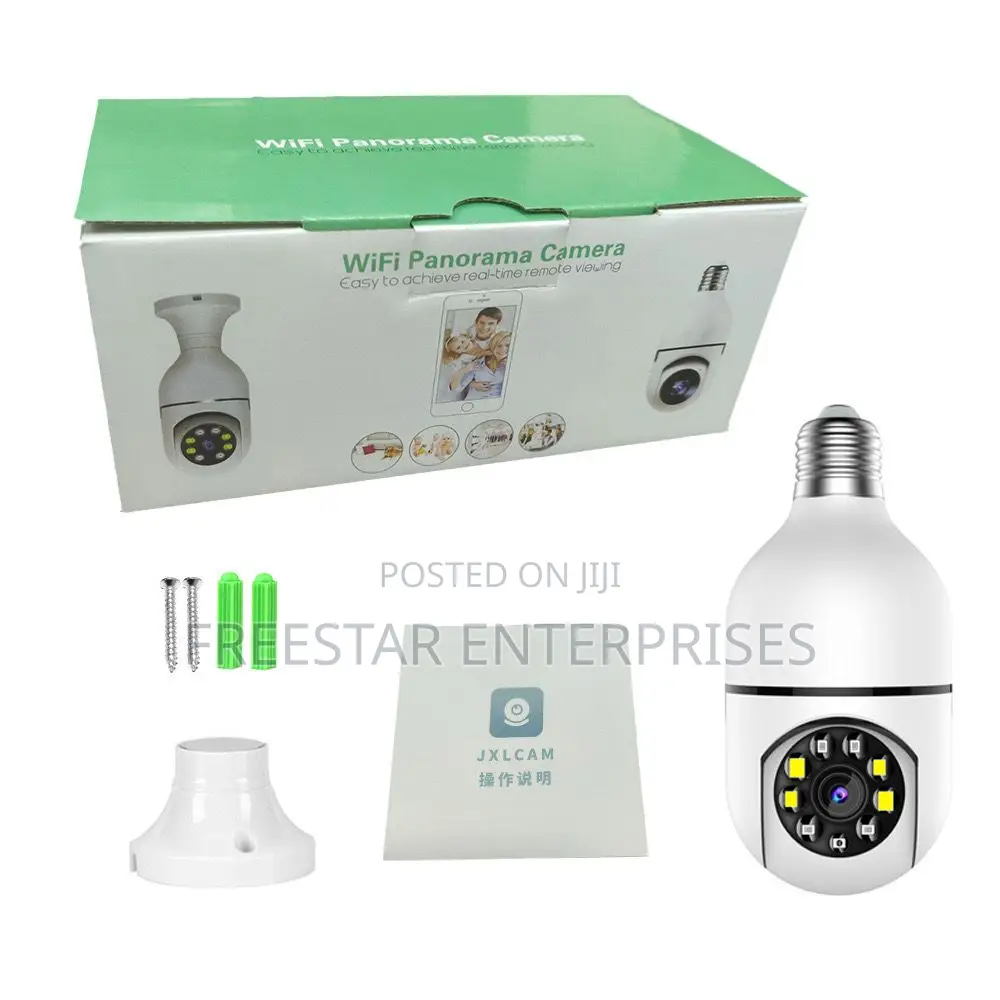 CCTV Camera. WIFI Panoroma Camera. Lamp Holder CCTV Camera.