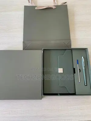 A5 Notepad + Refill Pen Set - Green Color