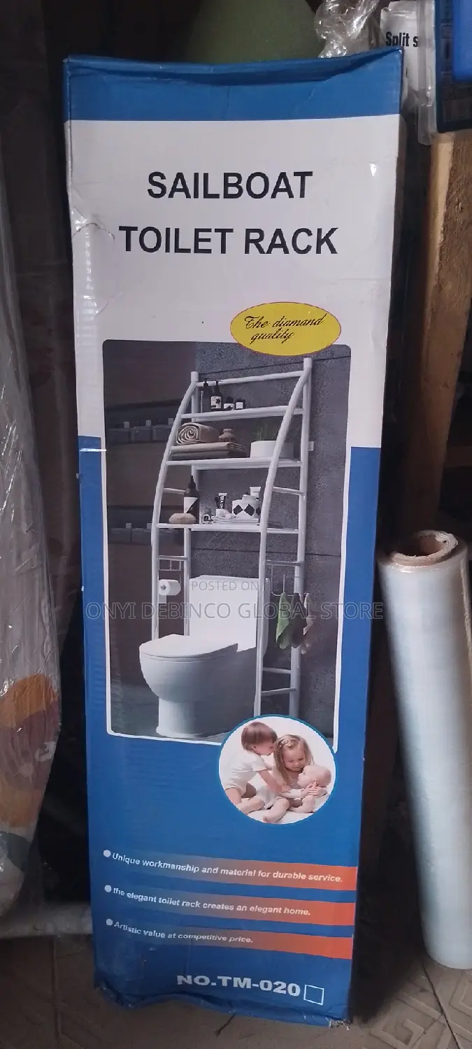 Toilet/ Bathroom Storage Rack, Shelve Organizer, Space.