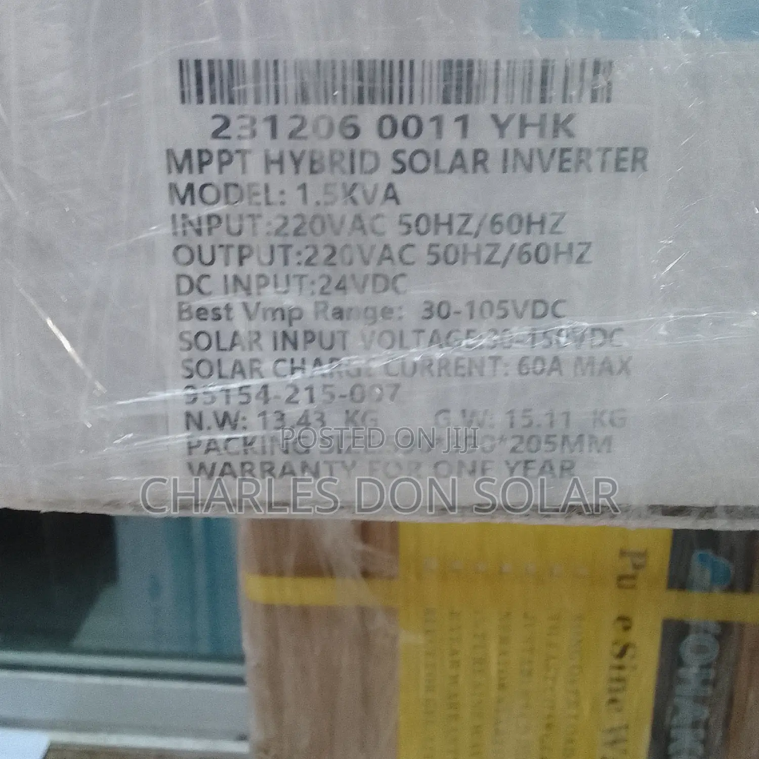 Yohako Inverter 1.5kva 24v