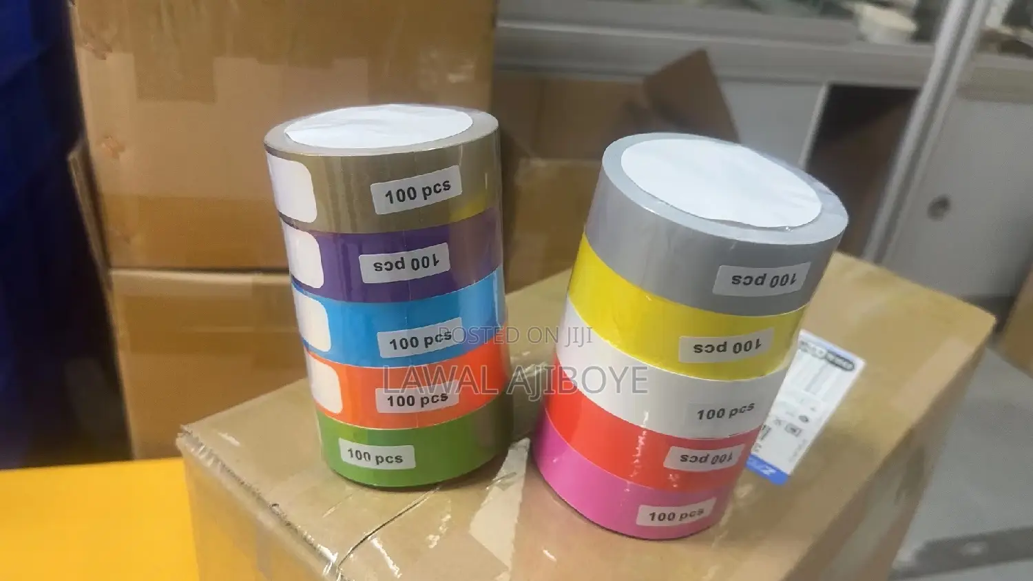 100pcs/Roll Print Self-Adhesive Barcode Wristband Thermal