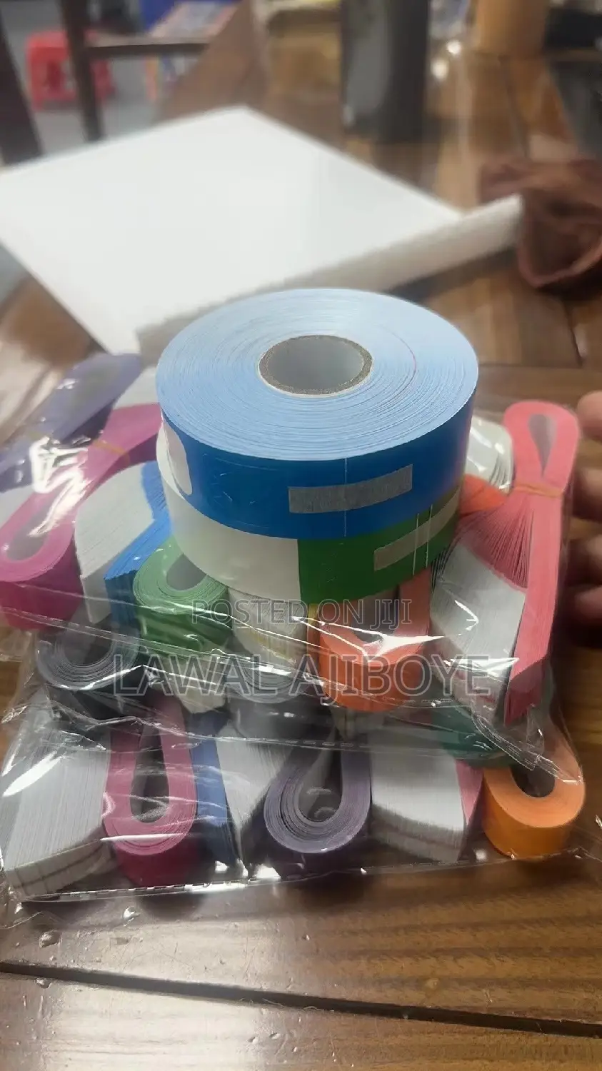 100pcs/Roll Print Self-Adhesive Barcode Wristband Thermal