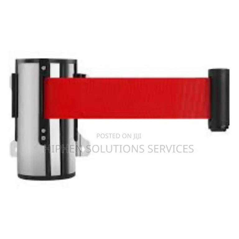 Mount Security Belt Ribbon Barriers For Crowd Control