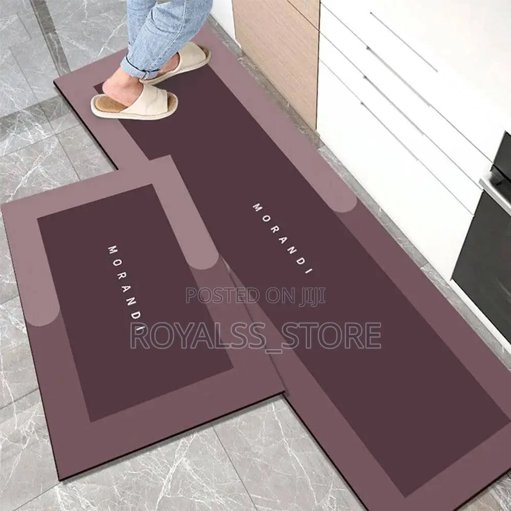 2in1 Anti Slip Absorbent Kitchen Mat Runner Mat for Kitchen