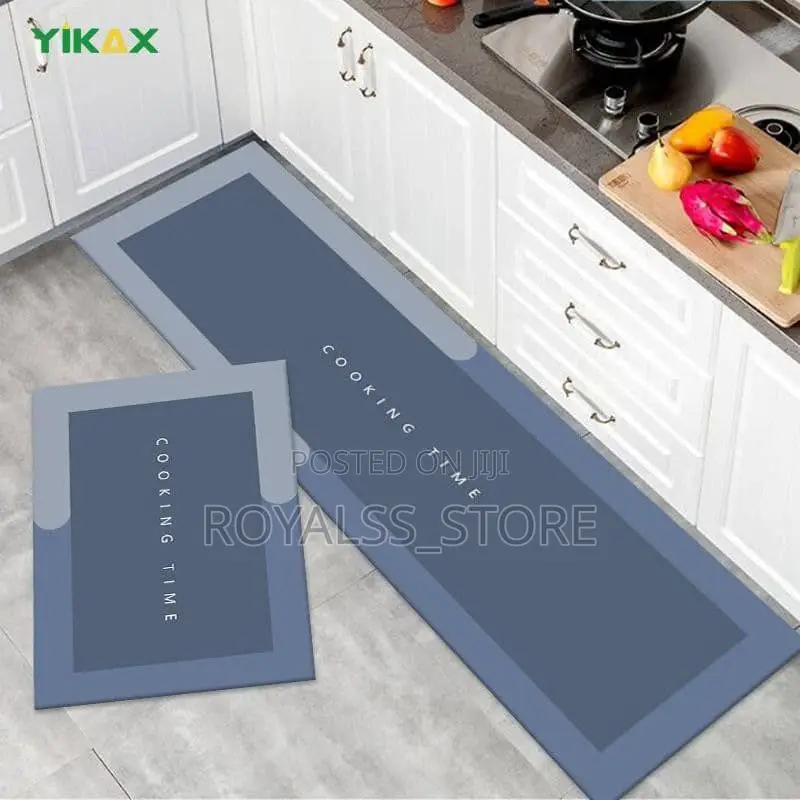 2in1 Anti Slip Absorbent Kitchen Mat Runner Mat for Kitchen