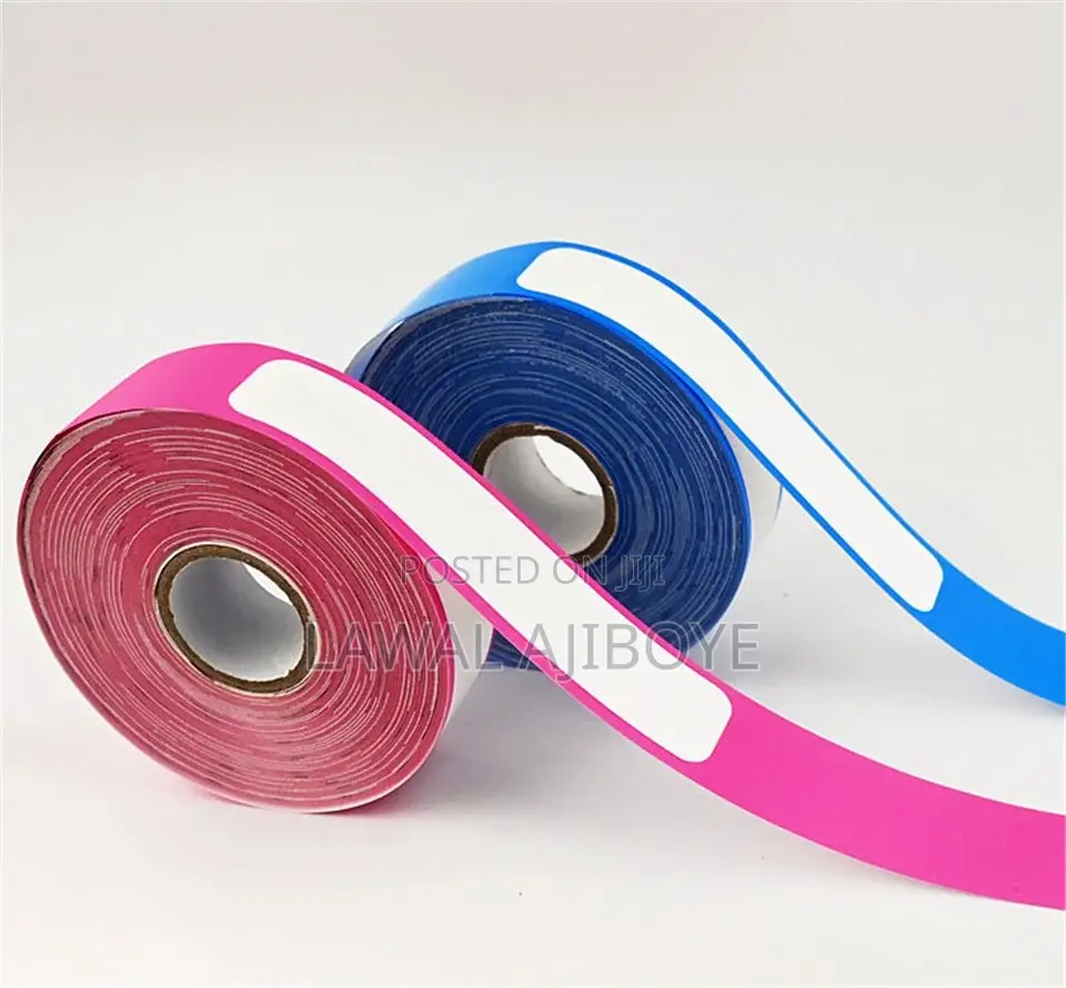 100pcs/Roll Print Self-Adhesive Barcode Wristband Thermal